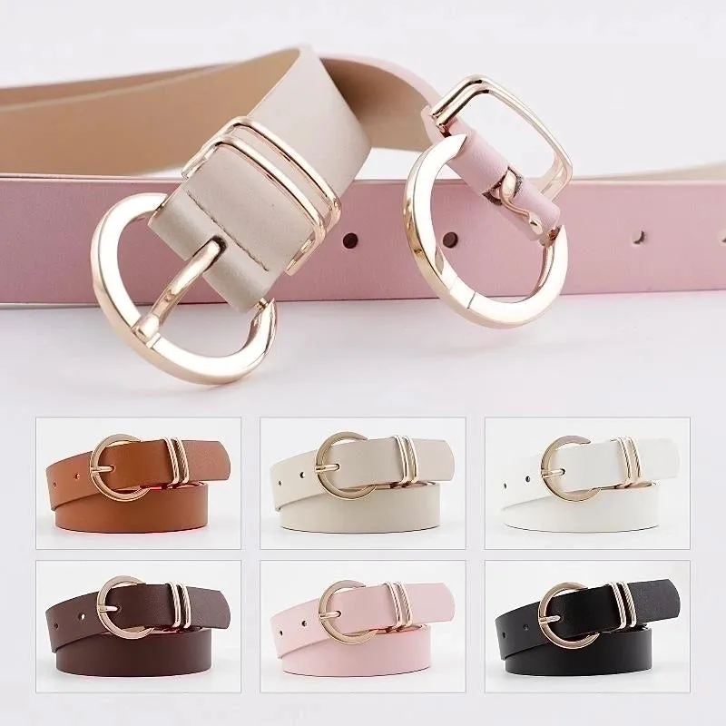 New Women's Decorative Jeans Belt Wild Fashion Pin Buckle Simple Pants Belt