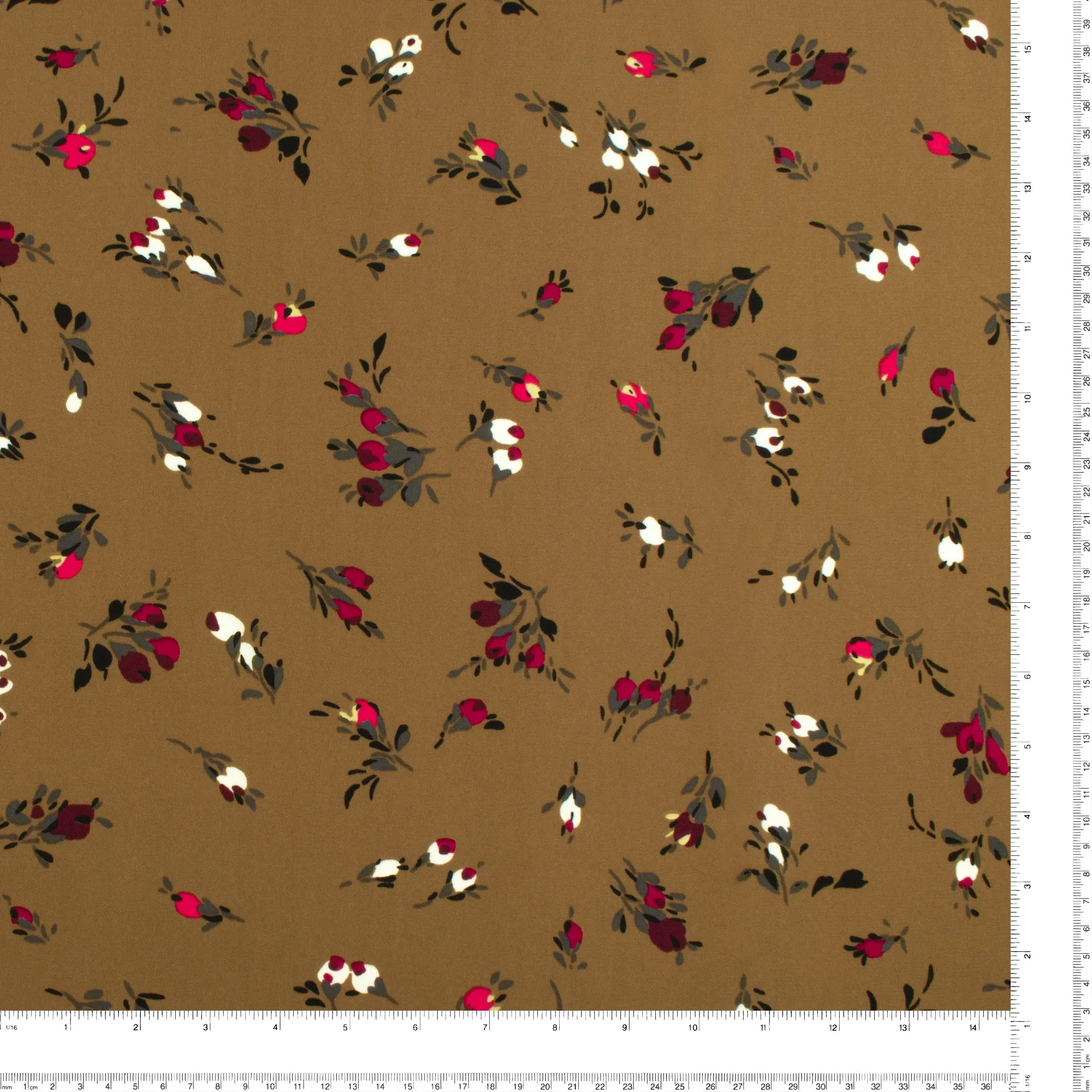 Novelty Polyester Print - 338 - Brown