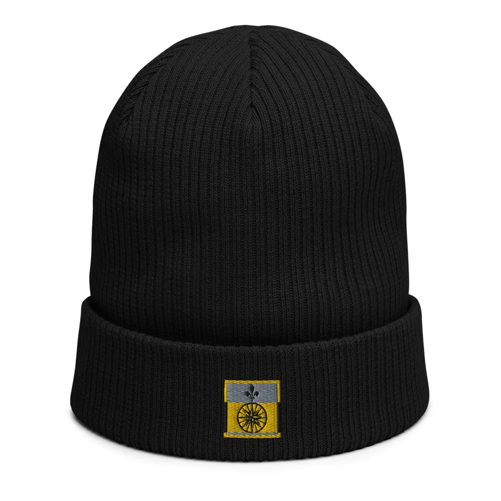 Organic ribbed beanie - Midnight Black