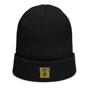 Organic ribbed beanie - Midnight Black