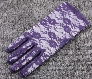 Purple Lace Gloves