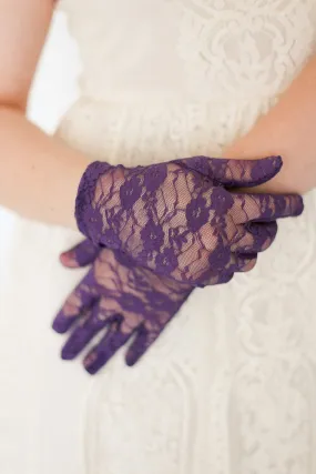 Purple Lace Gloves