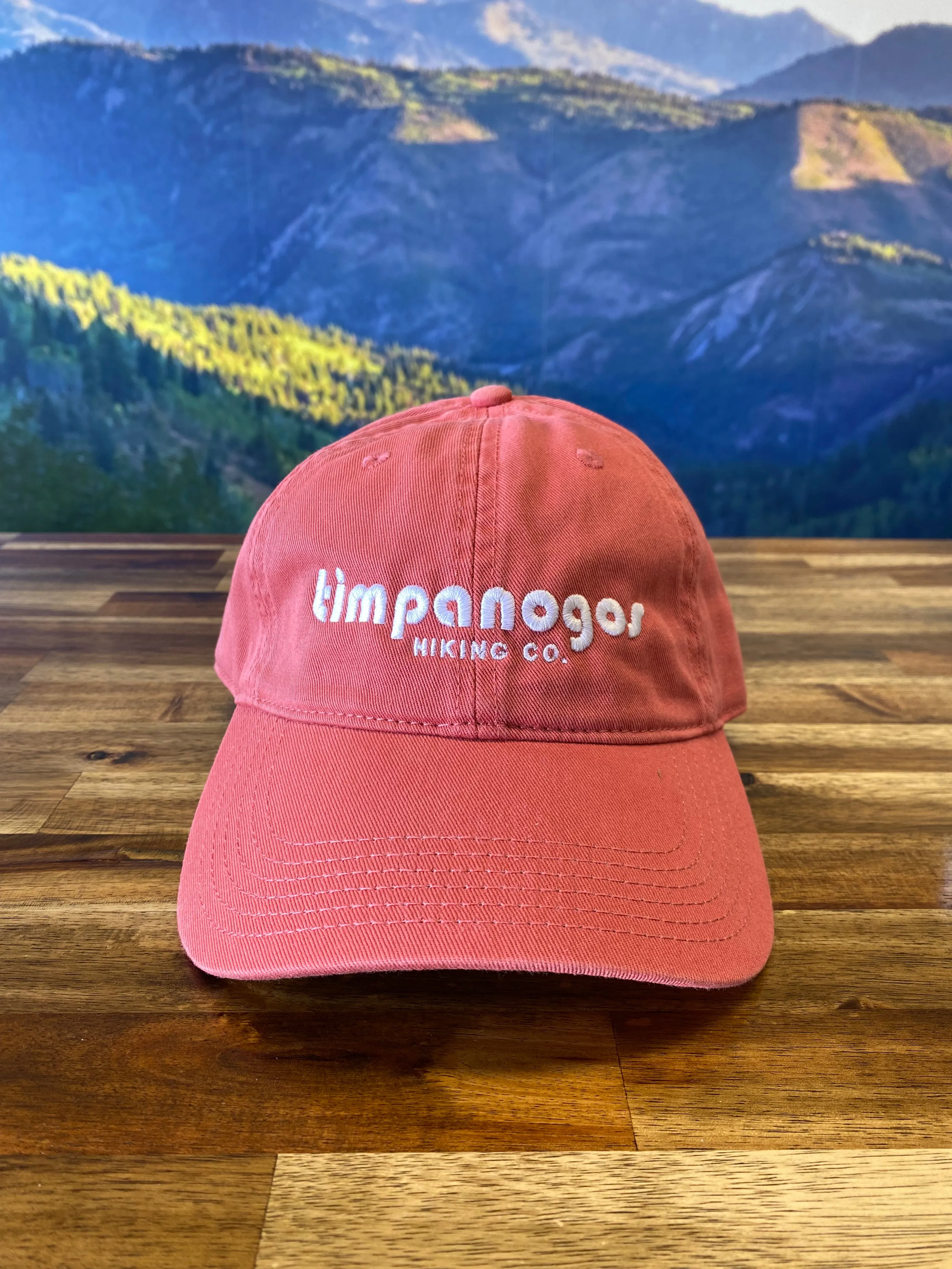 Relaxed Twill Dad Hat (Coral) - Timpanogos Hiking Co.