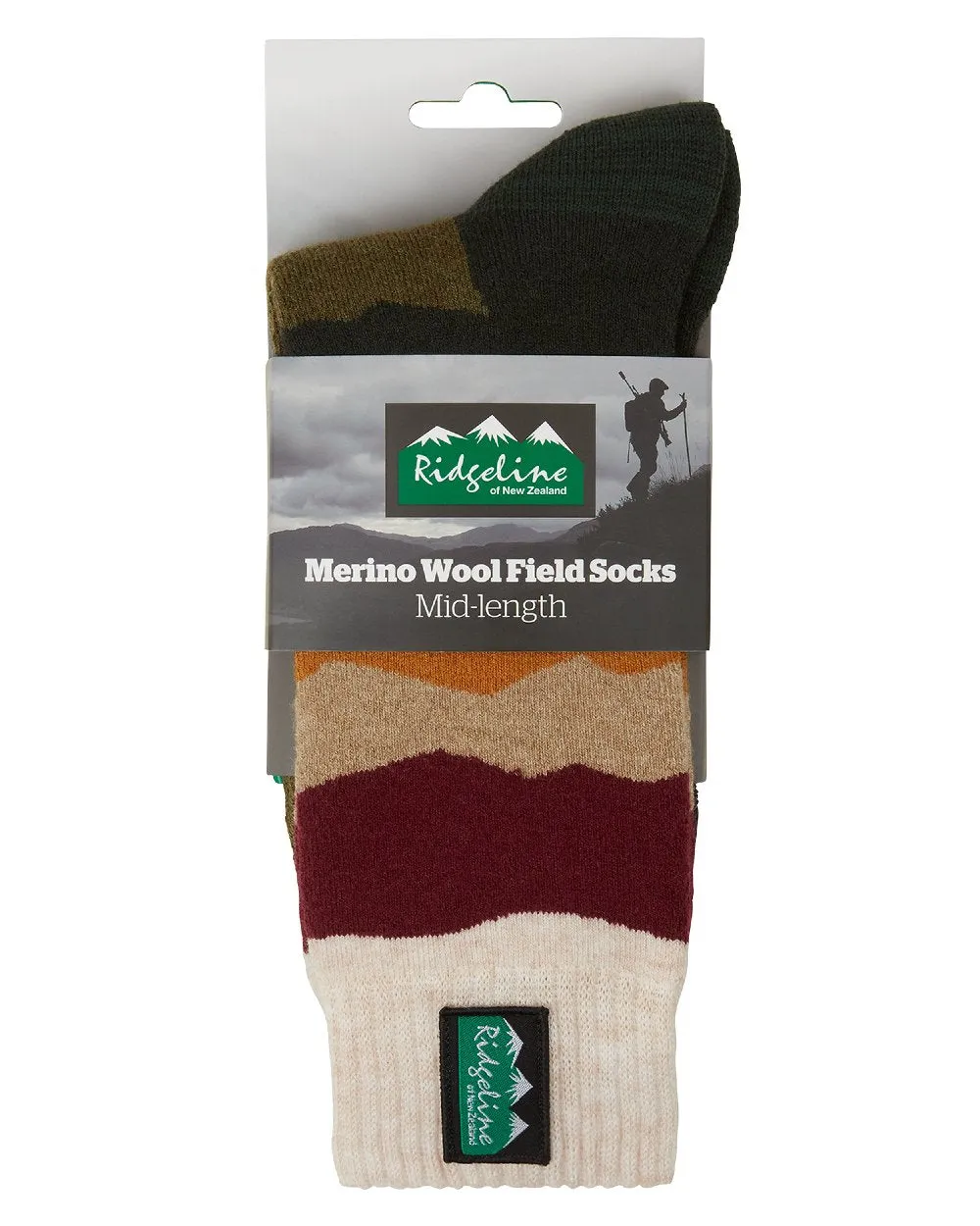 Ridgeline Merino Wool Mid Length Socks