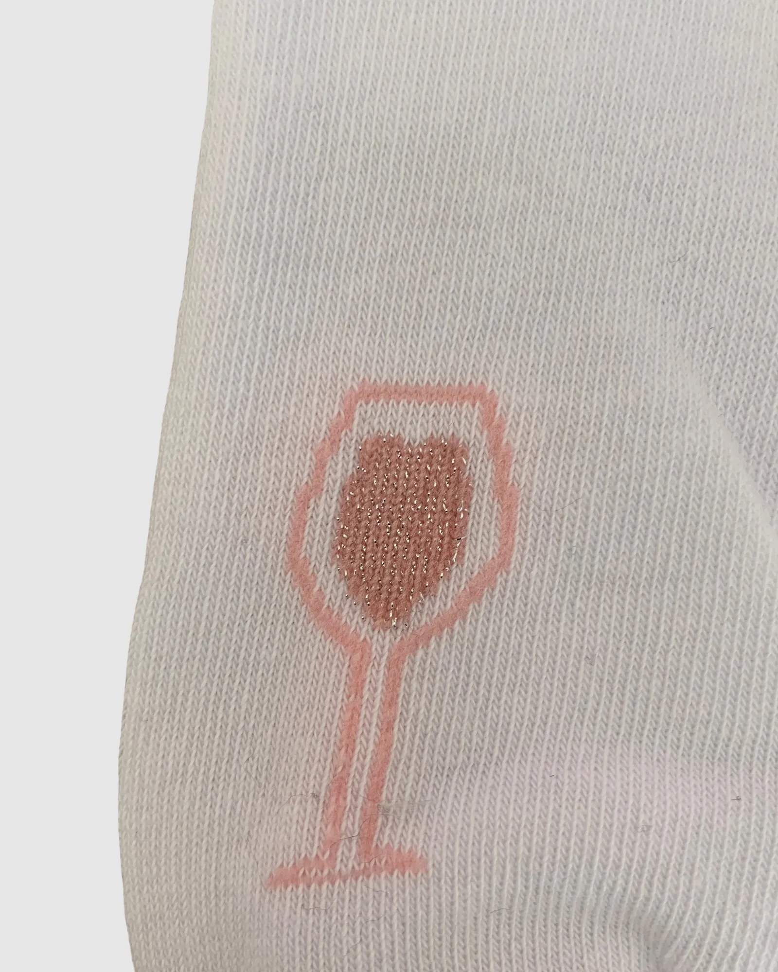 Rosé Tinted Glasses Sock