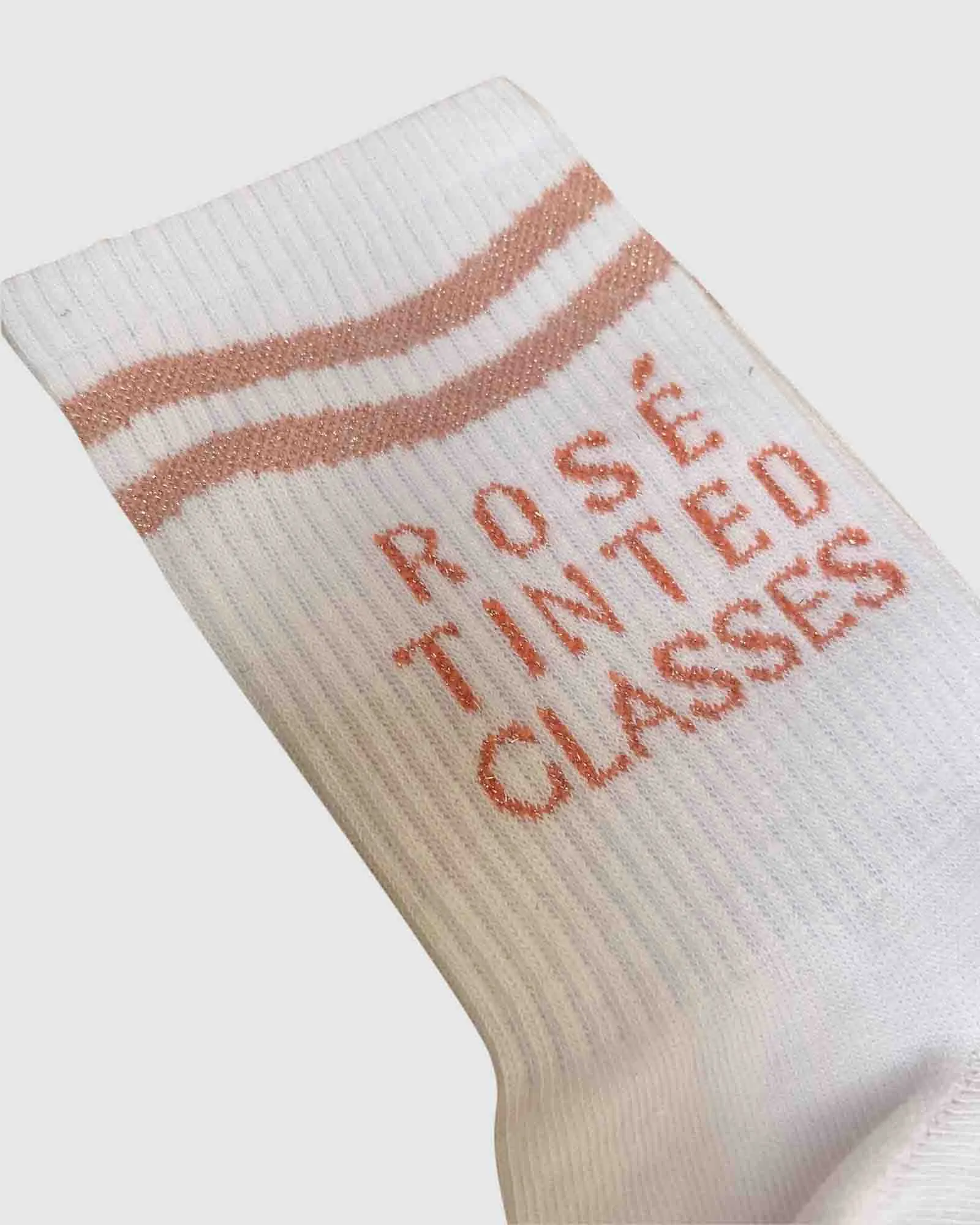 Rosé Tinted Glasses Sock