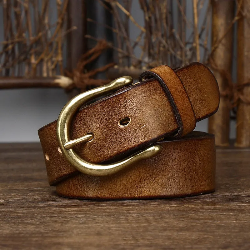 RUSTLER COWHIDE BELT