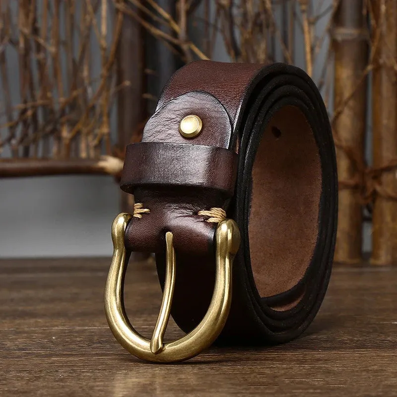 RUSTLER COWHIDE BELT