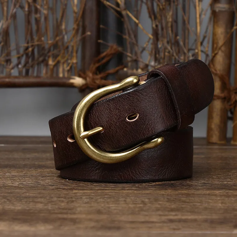 RUSTLER COWHIDE BELT