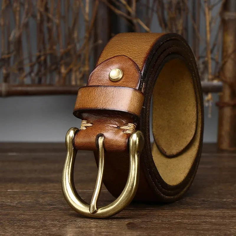 RUSTLER COWHIDE BELT