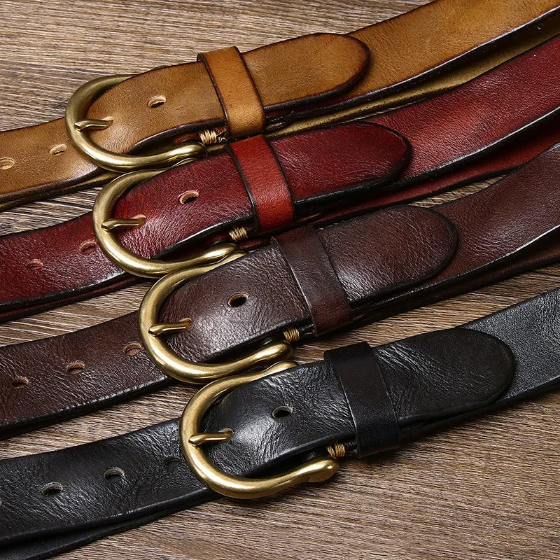 RUSTLER COWHIDE BELT