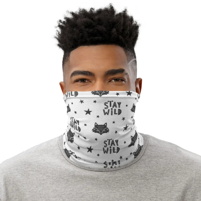 Stay Wild Fox Doodle Unisex Face Bandana