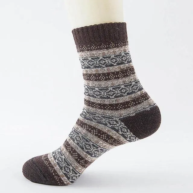 Stripe Wool Socks