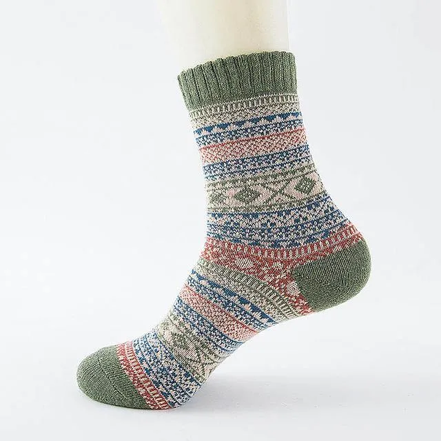 Stripe Wool Socks