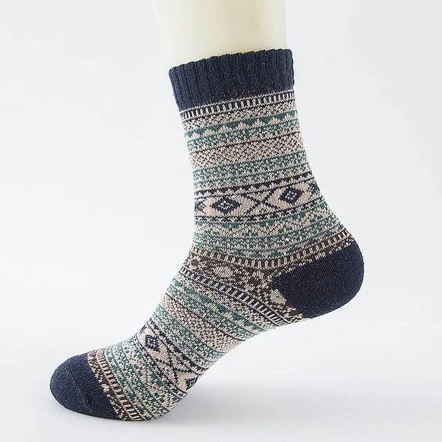 Stripe Wool Socks