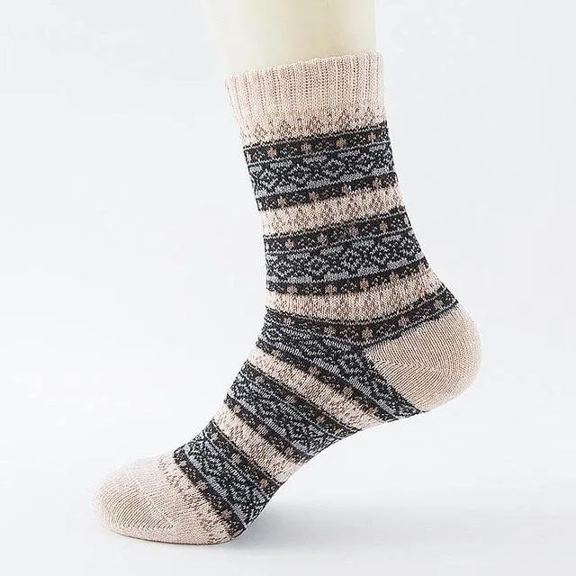 Stripe Wool Socks