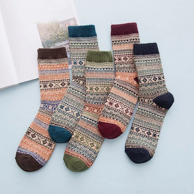 Stripe Wool Socks