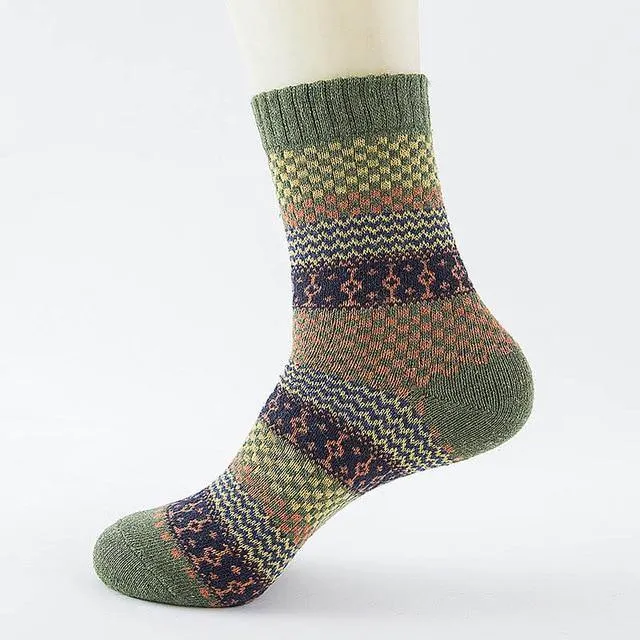 Stripe Wool Socks