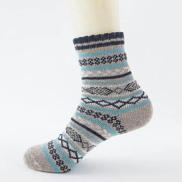 Stripe Wool Socks