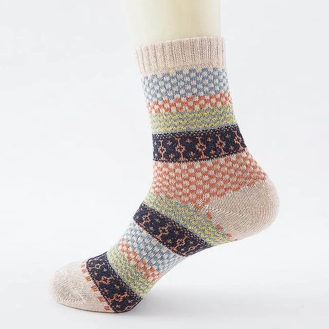 Stripe Wool Socks