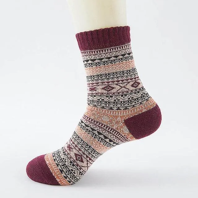 Stripe Wool Socks