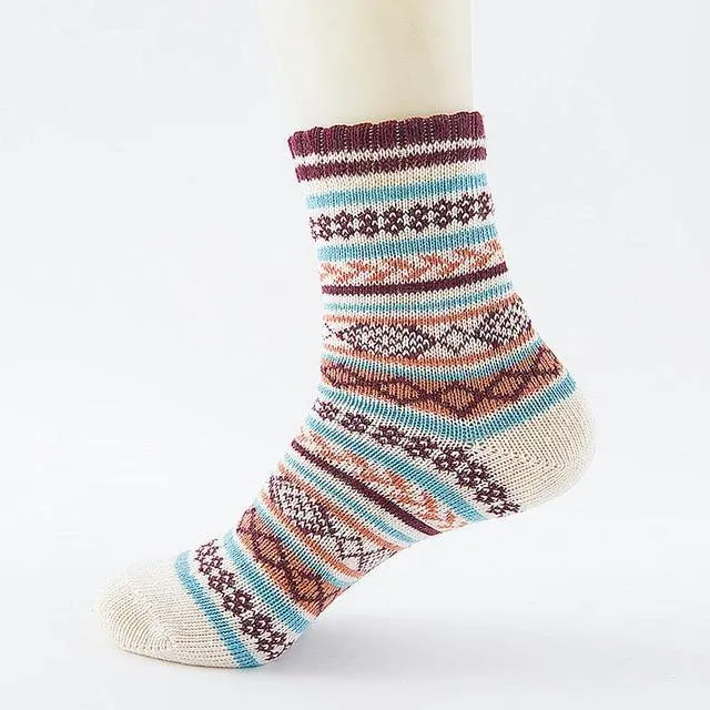 Stripe Wool Socks