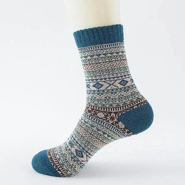 Stripe Wool Socks