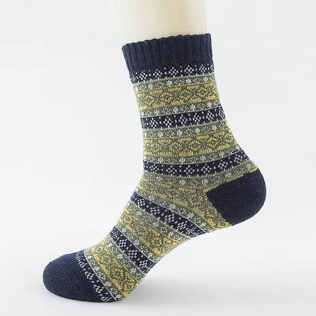 Stripe Wool Socks