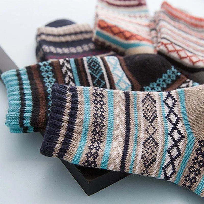 Stripe Wool Socks