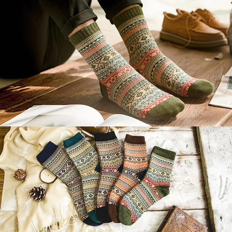 Stripe Wool Socks