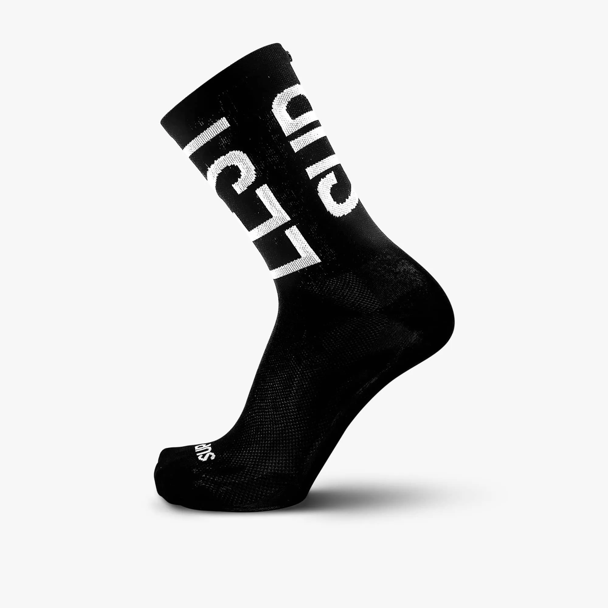 SUPLEST x FINGERSCROSSED Sock - Black Typo