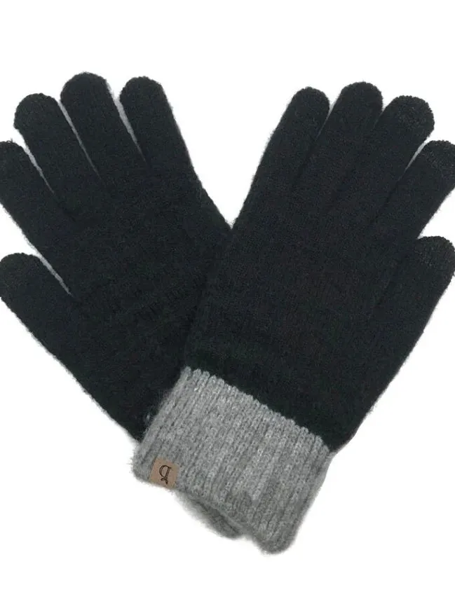 Textured Knit Gloves