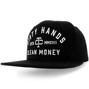 Troll Co. Men's "Dirty Hands Clean Money" Graphic Meshback Hat_Black