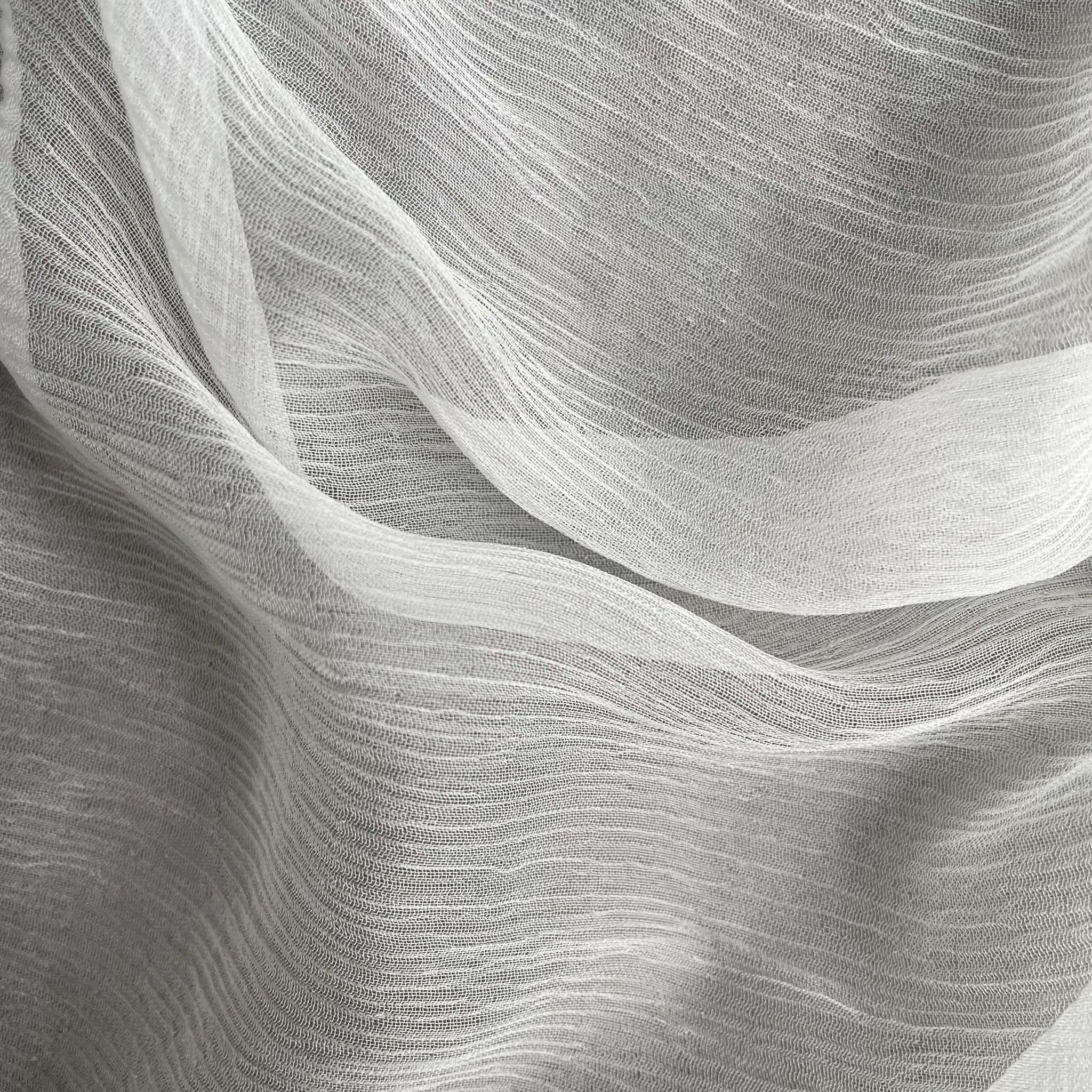 White Dyeable Pure 30X30 Bemberg Chiffon Plain Fabric (Width 44 Inches, 34 Gms)