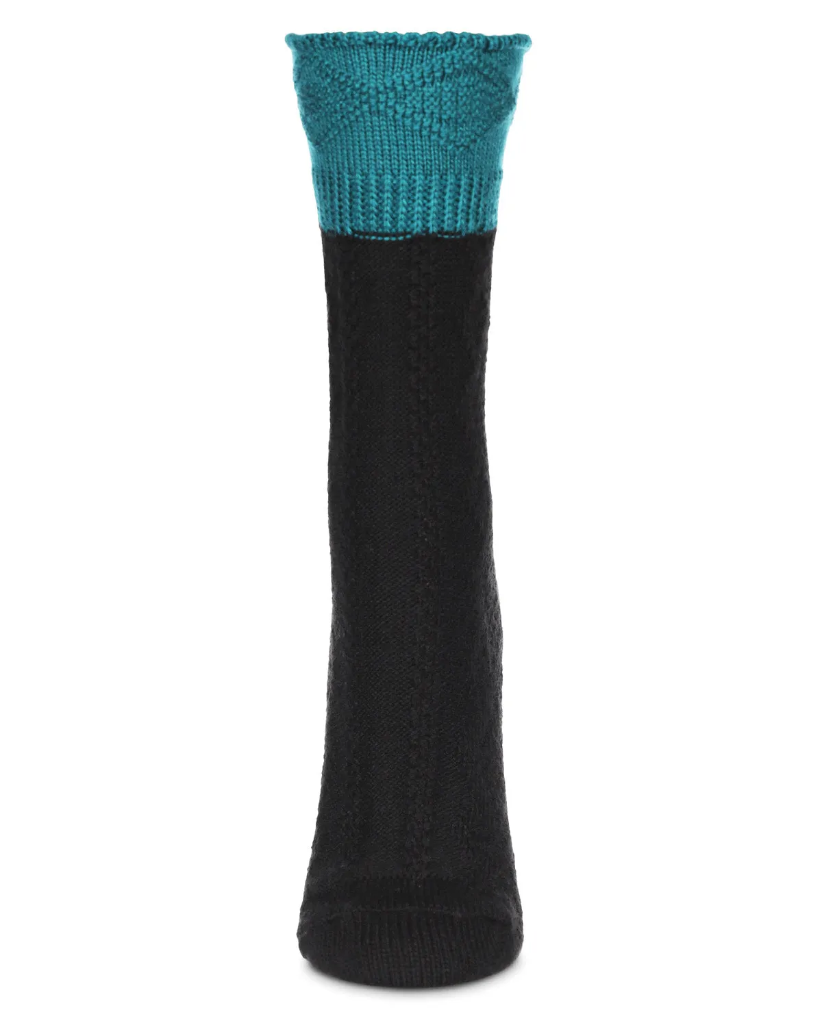 Women's Diamond Bits Soft-Fit Two-Tone Crew Sock