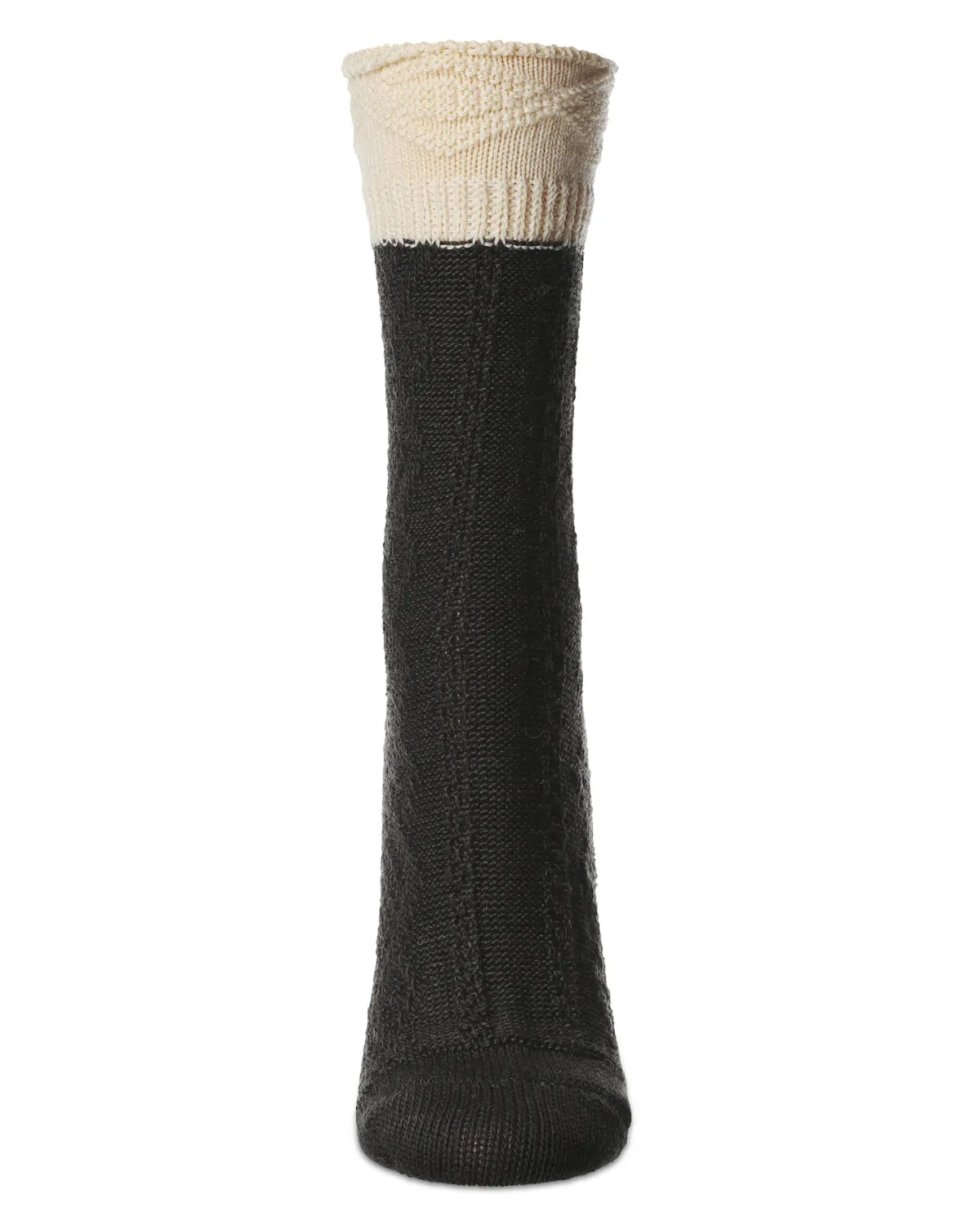 Women's Diamond Bits Soft-Fit Two-Tone Crew Sock